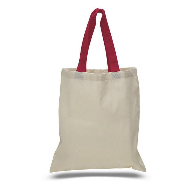Fashion Custom Tote Bags No Minimum Blank Cotton Tote Bags