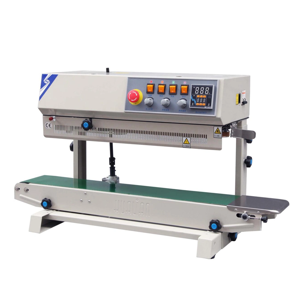 Frcm-810II Vertical Solid Ink Print Coding Packing Food Continuous Plastic Bag Heat Band Sealer