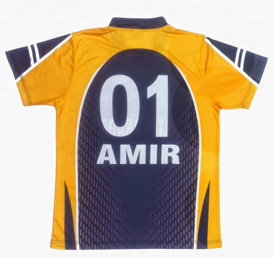 OEM Custom Sublimation Print Cricket Jerseys Using Team Own Design, Colors, Logos