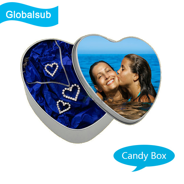 Sublimation Tinplate Candy Box Customized with Heat Transfer Blank