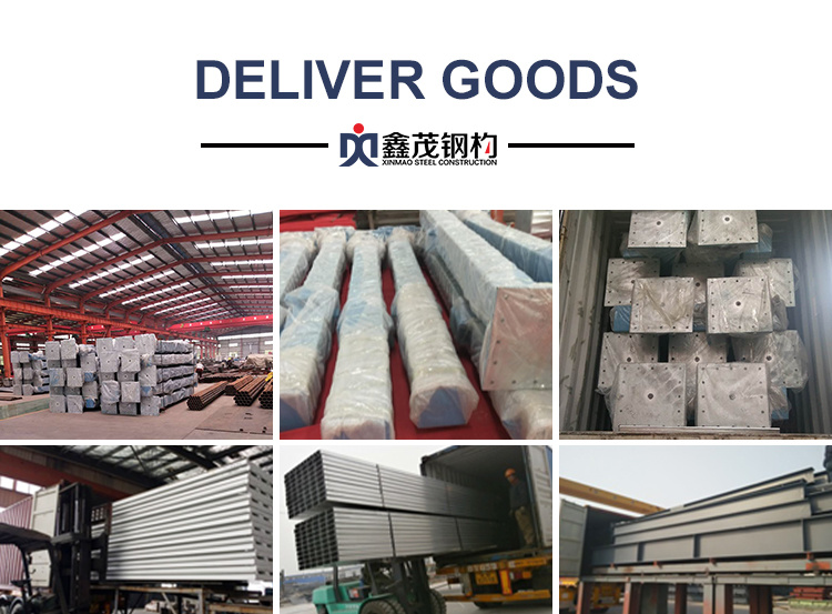Hot Galvanizing Galvanized Structural Steel Fabrication for Prefabricated House