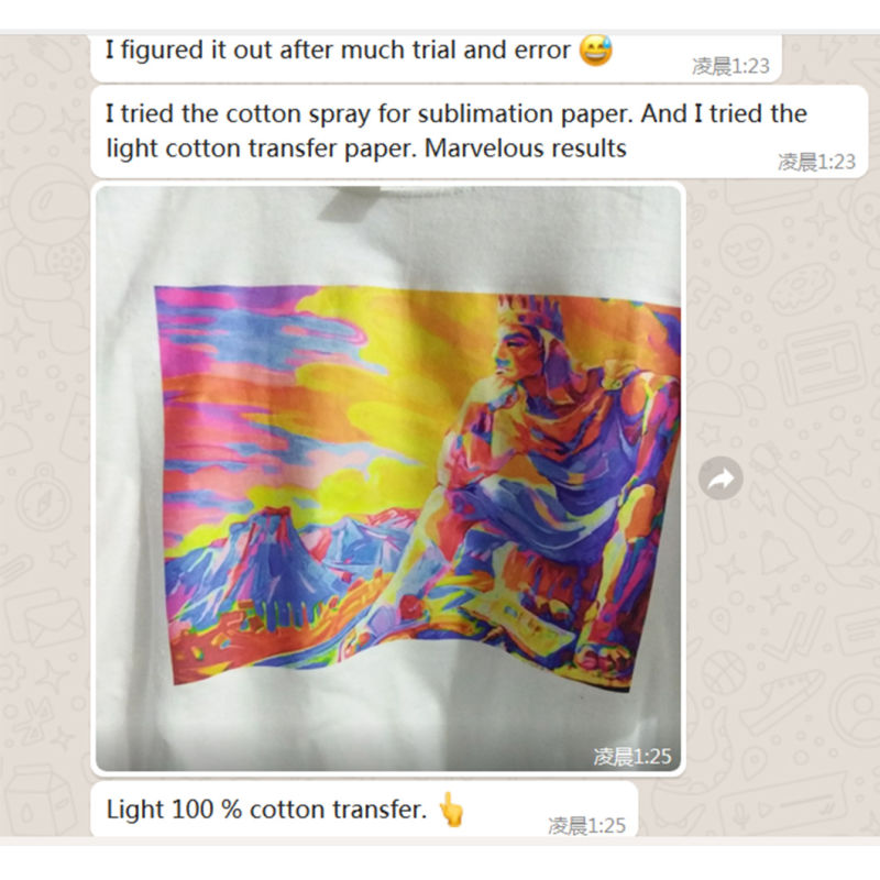 Spray Sublimation Coating for Heat Transfer Paper