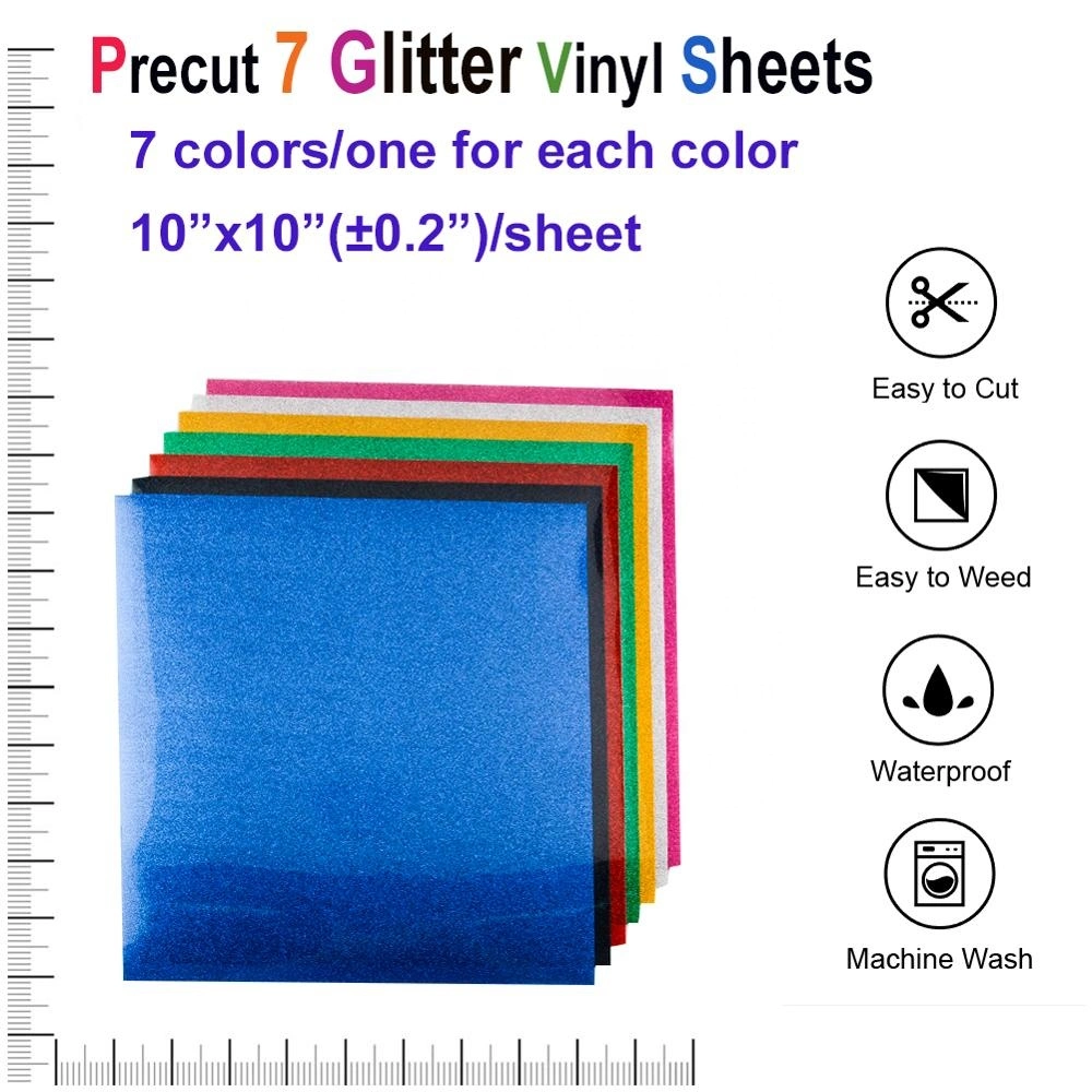 Glitter Hot Cold Peel Printable Heat Transfer Vinyl Film