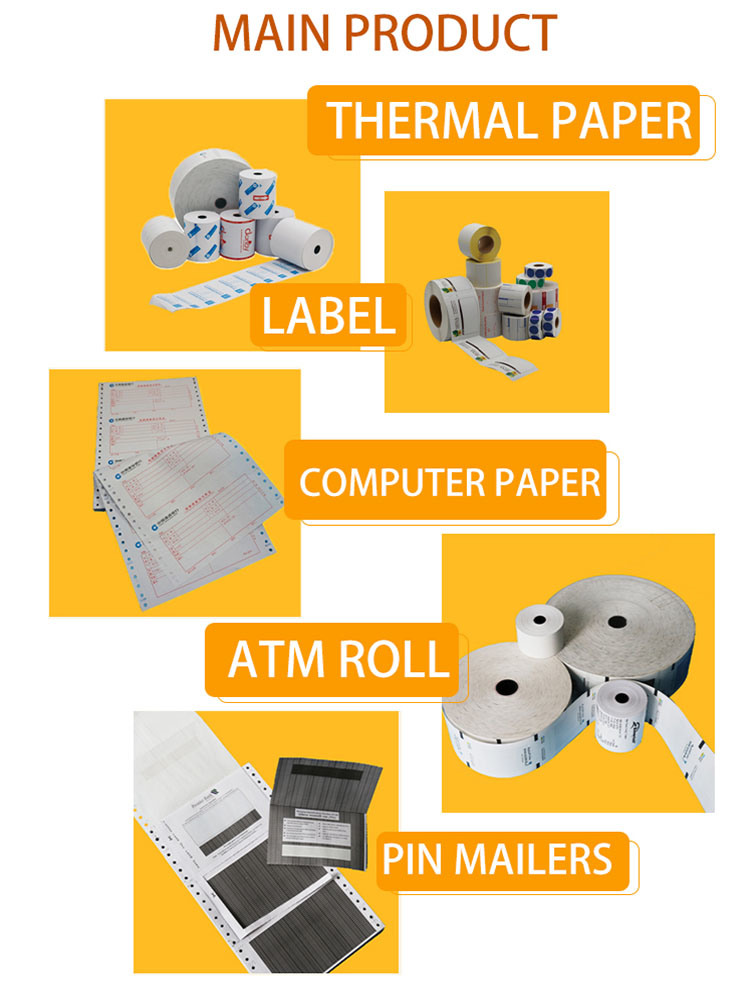 BPA Free 58mm 3 1/8 X 230 80X80mm 57X40 Pre Printed Thermal Paper Rolls From Sailing Paper