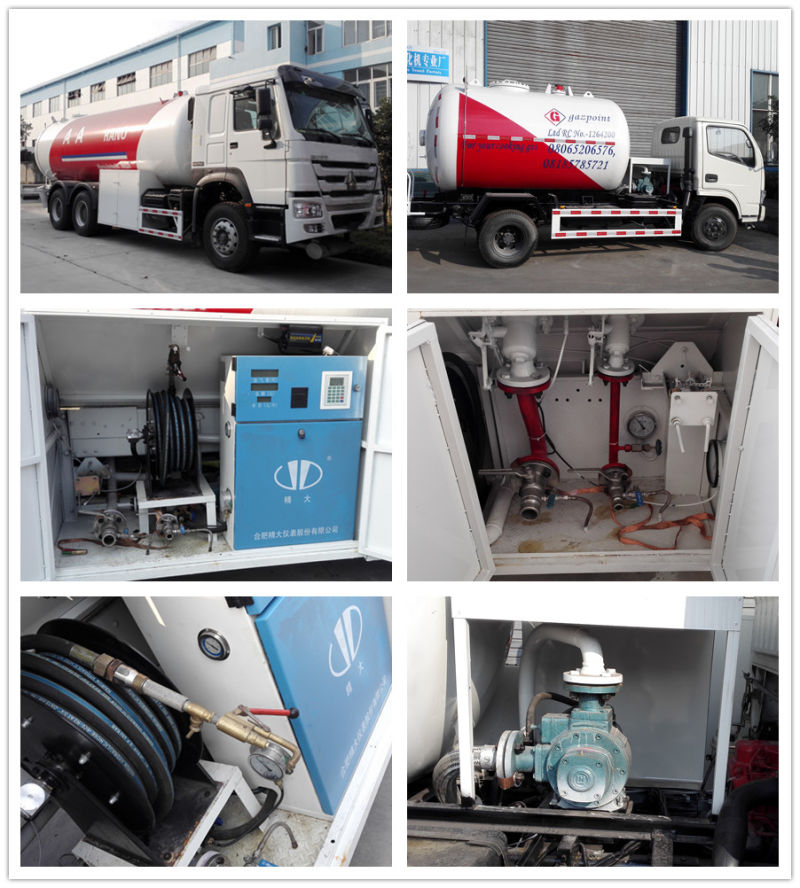 Good Quality Home Use Cooking Gas Capacity LPG Transfer Tanker Truck