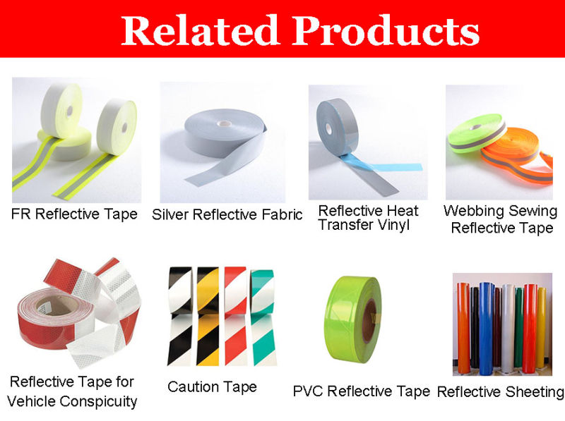 Safety Warning Tape with Heat Transfer Vinyl for Safety Uniforms