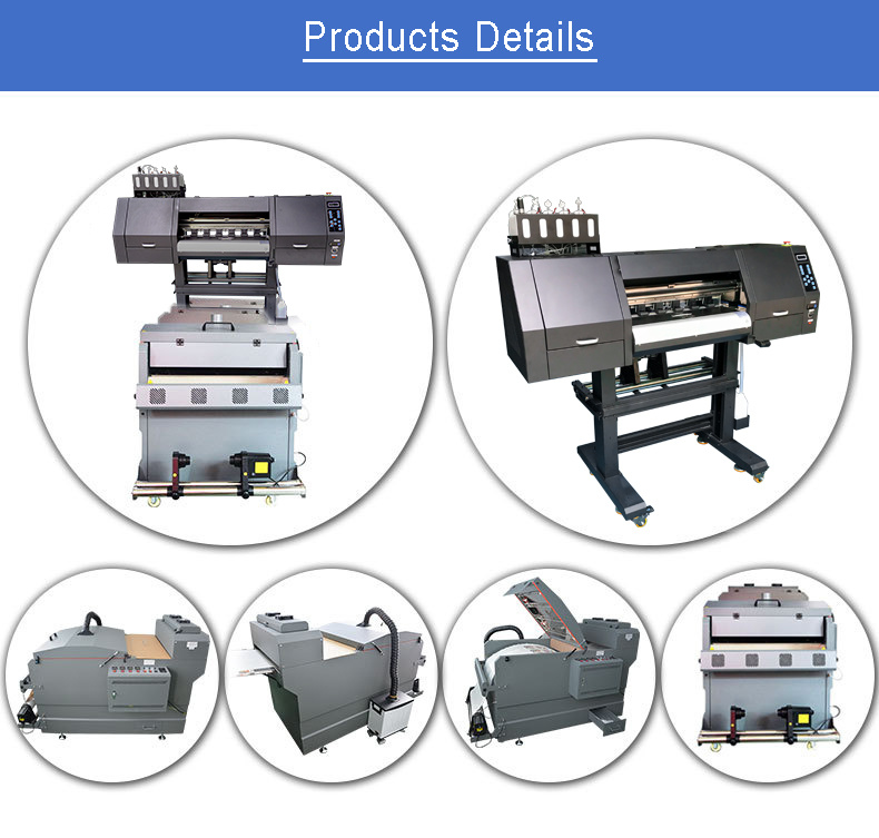 Dtf Heat Transfer Film Printing Machine with 2 Heads and White Ink