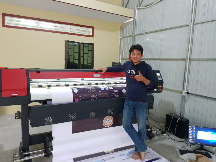 1.2m 1.6m Printable Heat Transfer Vinyl Eco Solvent Printer for Full-Color Apparel