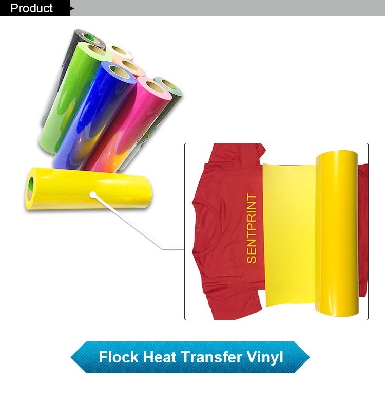Factory Direct Die Cut Textile Flock Transfer Sheet Flock Heat Transfer Vinyl Sheets for Garment