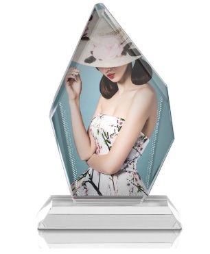 Custom 3D Photo Frames Sublimation Crystal with Heat Transfer Blanks Iceberg Crystal