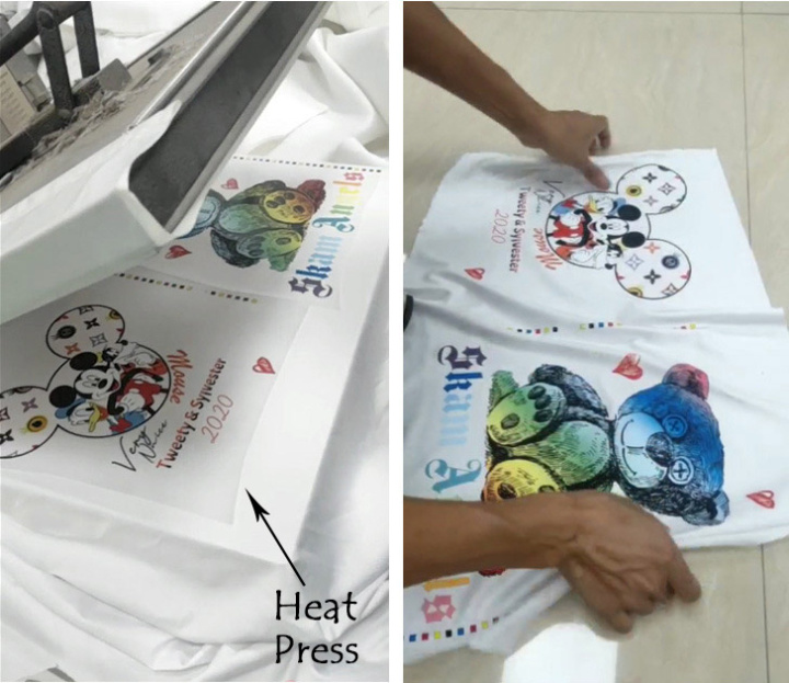 New Design Tshirt Heat Transfer Film Dtf Printer Roll to Roll with White Ink
