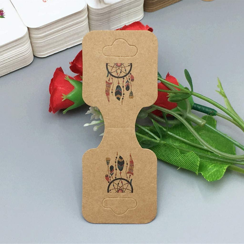 Custom Hot Stamping Paper Jewelry Folding Holder Display Cards