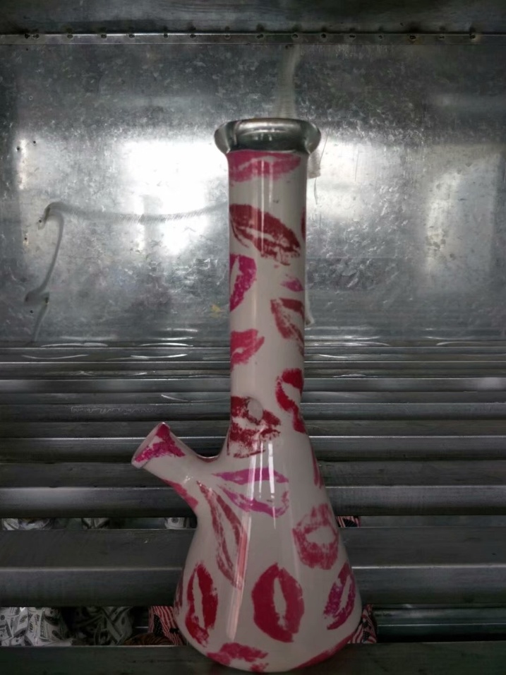 Water Transfer Printing Technology Glass Water Pipe