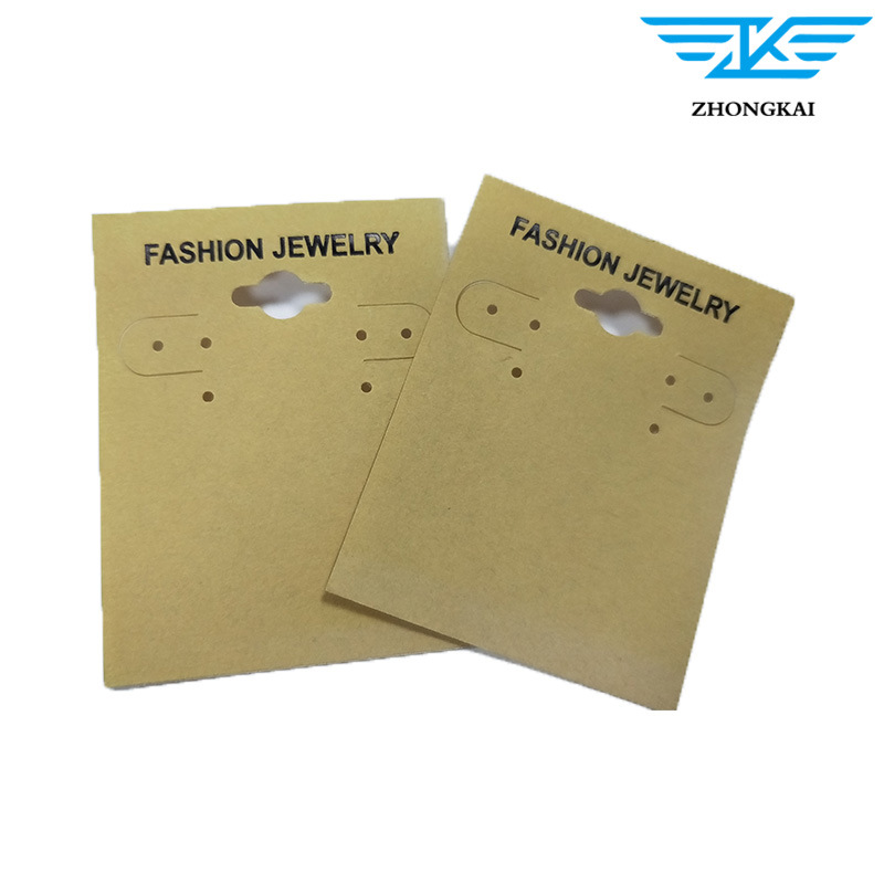 Luxury Custom Logo Paper Cardboard Jewellery Earring Display Cards