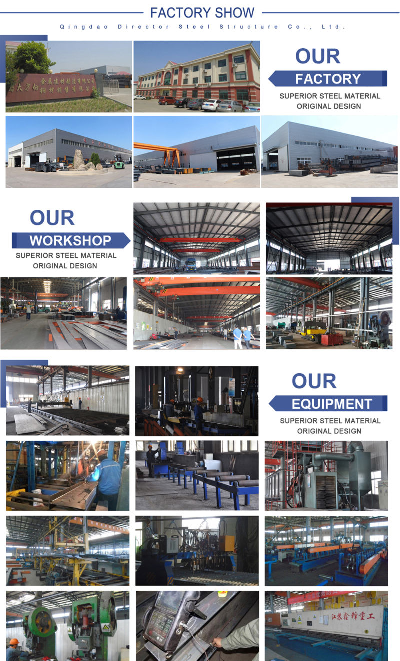 Industrial Commercial Quality Prefabricated Large Steel Structure Metal Frame Buildings for Sale