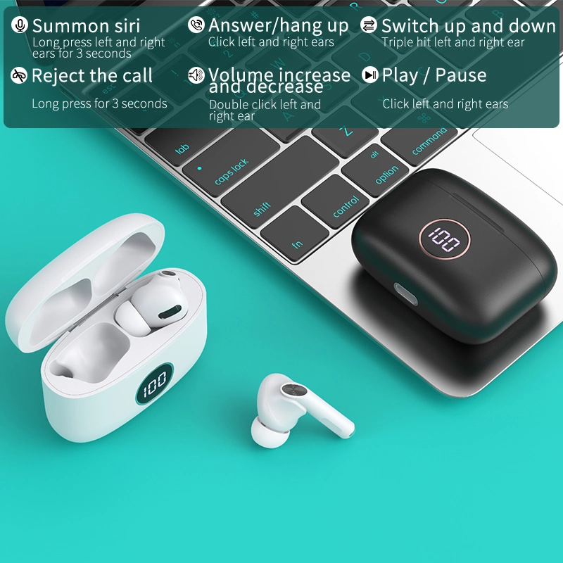 Full Compatible with Bluetooth Devices Wireless Earphone Headphone Headset M10 Waterproof Anc