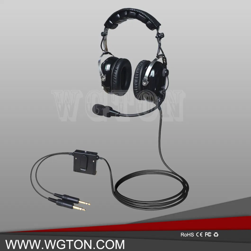 Anr Pnr Aircraft Noise Cancelling Pilot Aviation Headset Headsets for General Aviation Helicopter