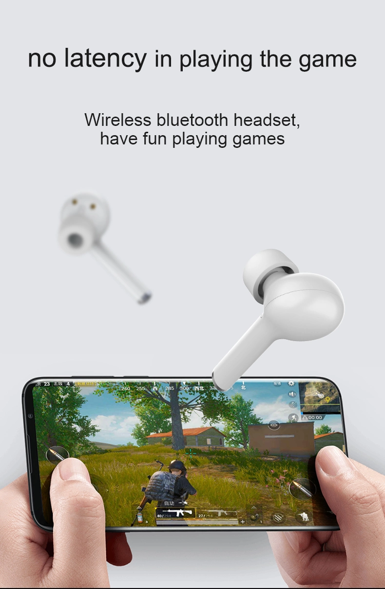 Tw50 Blue Tooth Earphone HiFi Stereo Bass Noise Cancelling Headset Dual Microphone with Charging Box Wireless Sports