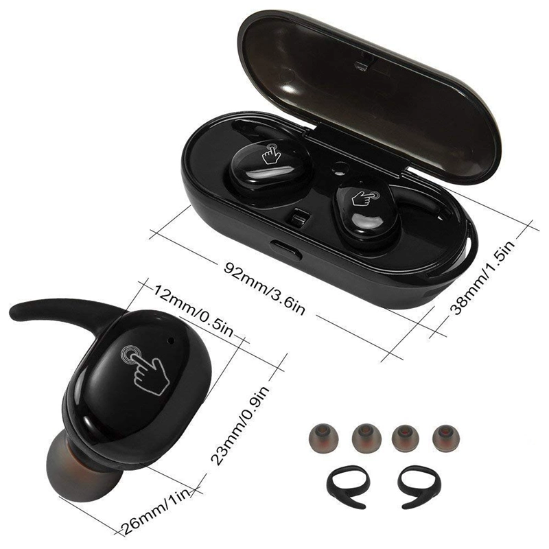 Wireless Bluetooth Headset Binaural in-Ear Headset for iPhone11 Xiaomi Huawei Mobile Phone Headset