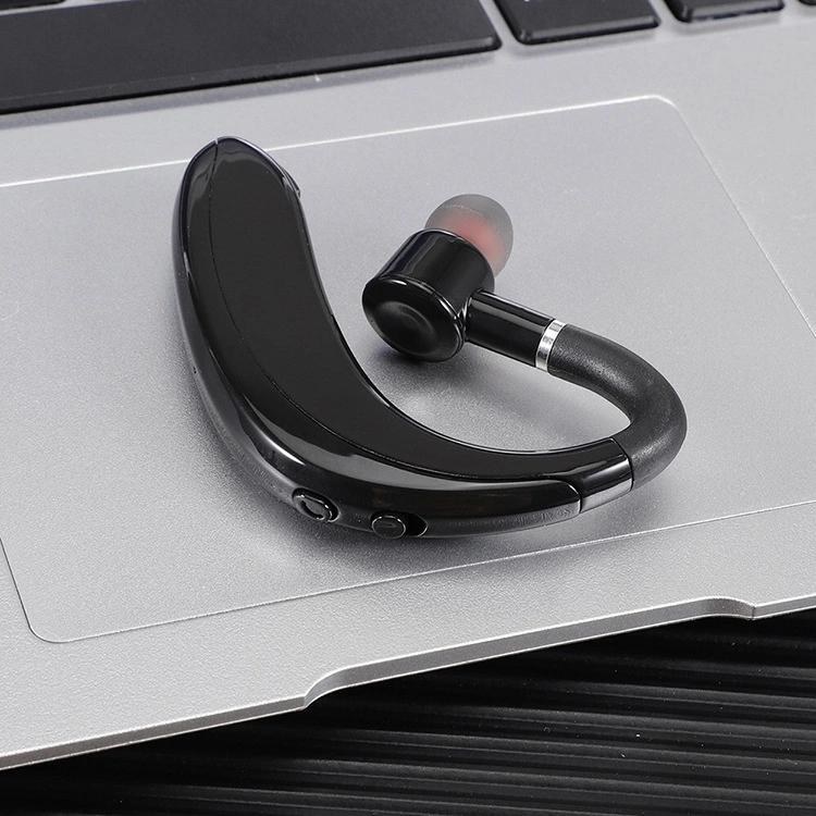 Bluetooth Wireless Headset Earhook Business Hands-Free Call Headset with Microphone Noise Reduction Sports Earphones