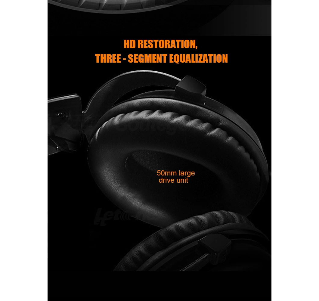 Professional Hi-Fi Monitor Headphone Noise Cancelling Headset for DJ Competitive Game Playing