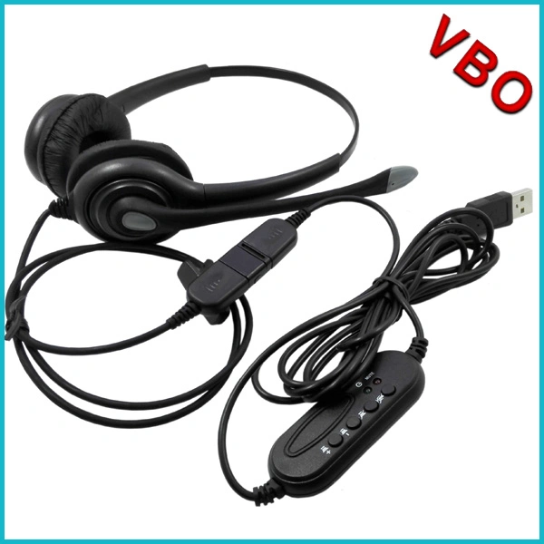 Top Selling Binaural USB Call Center Headset for PC