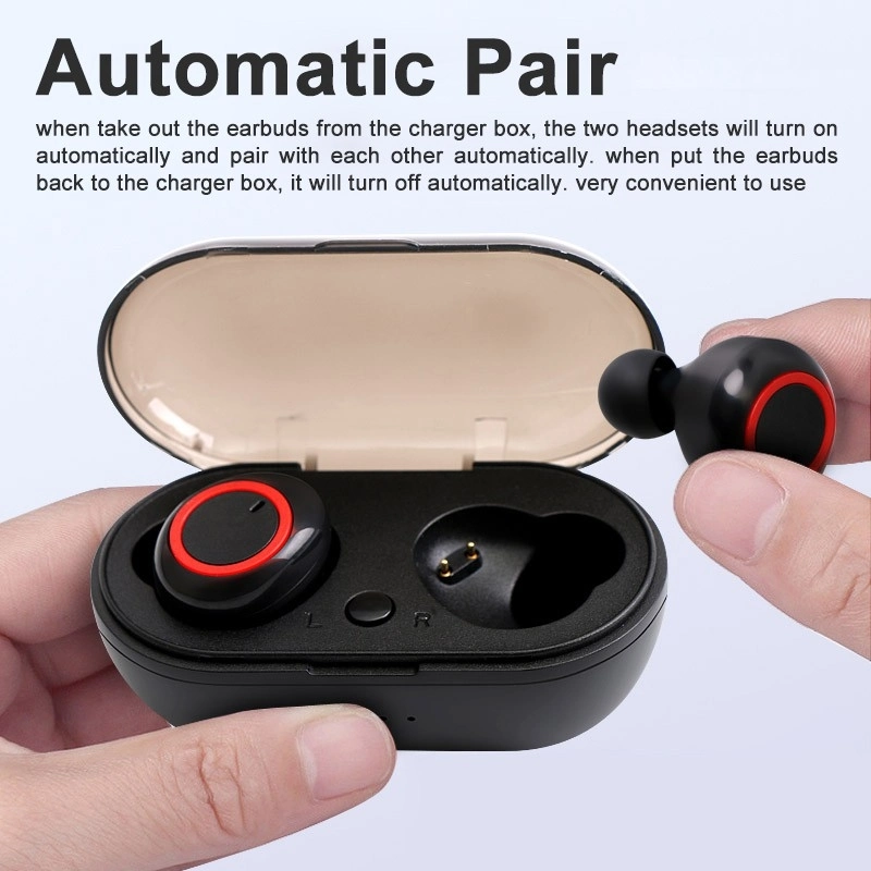 Tws Bluetooth 5.1 Earphones with Microphone Wireless Bluetooth Headset Waterproof Noise Cancelling Earbuds