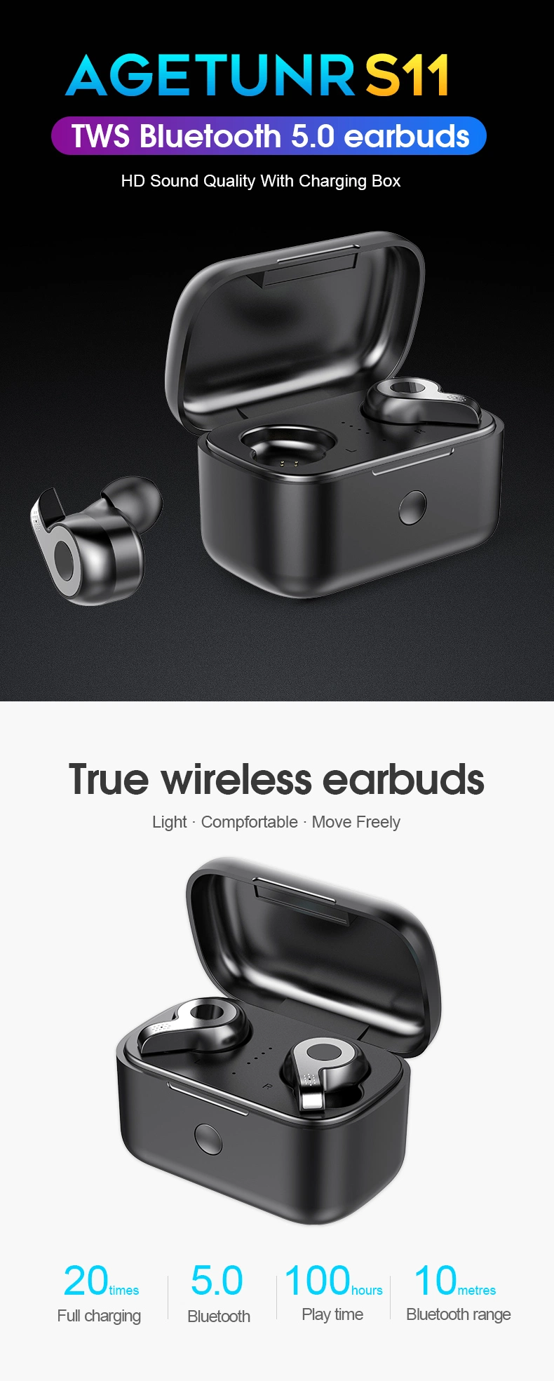 ODM Sports Business Wireless Mobile Handsfree Magnetic Bluetooth Earbuds Headset Headphone Earphone