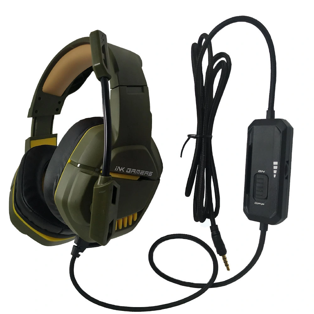 Wired Headset 3.5 mm USB Stereo Anti-Noise Subwoofer Gamer Headphones