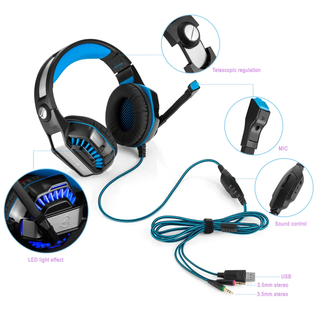 7.1 Headphone High Quality Headset with Mic Headset Video Games Accessories