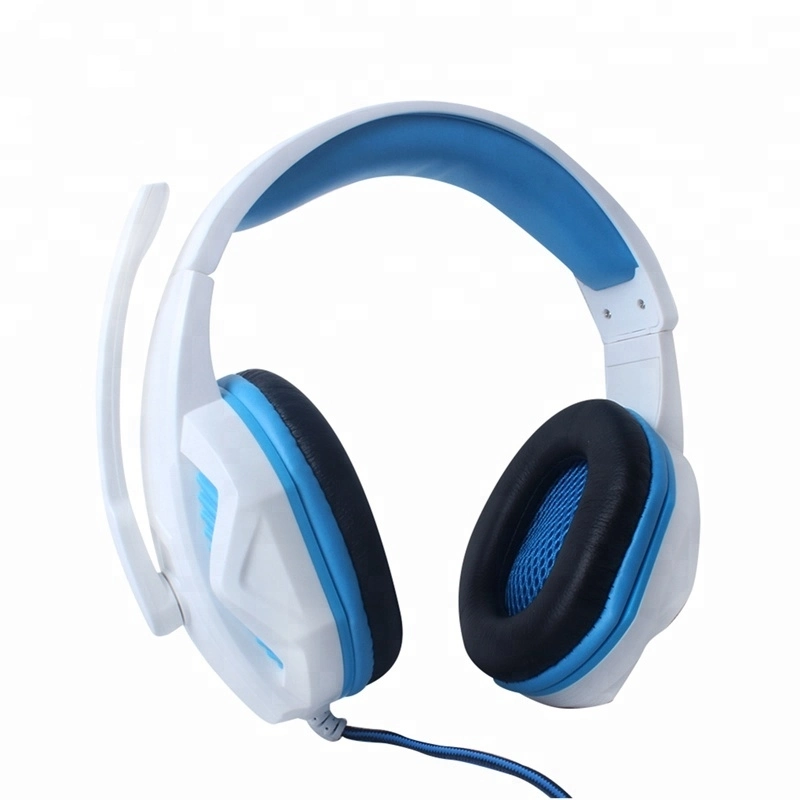 Wired Computer Headset Lightweight Adjustable PC Game Headset with Microphone