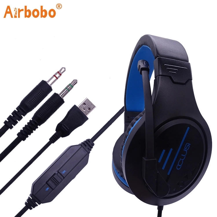 Game Headset 7.1 Surround Wired with Mic Audifonos Noise Cancelling
