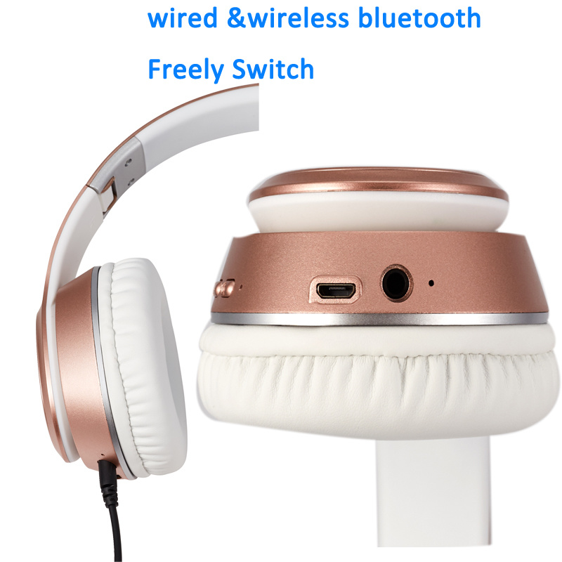 Oval Shape Over Ear Anc Wireless Bluetooth Headphone Black