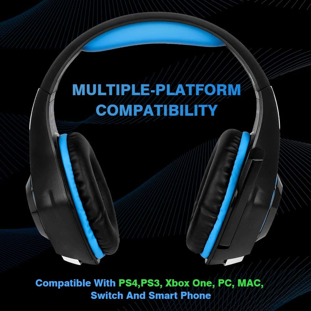 2021 New Game Bt Headset Outdoor Sports Stereo Headset Foldable Wireled Headset Game Headphone Gaming Headset