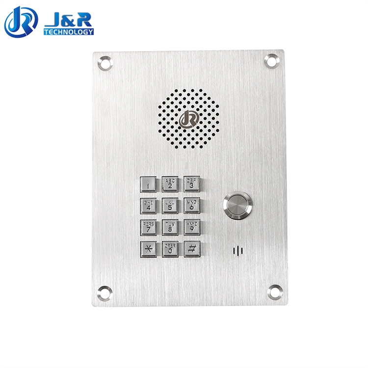 Flush Mounting VoIP Clean Room Emergency Telephone for Elevator