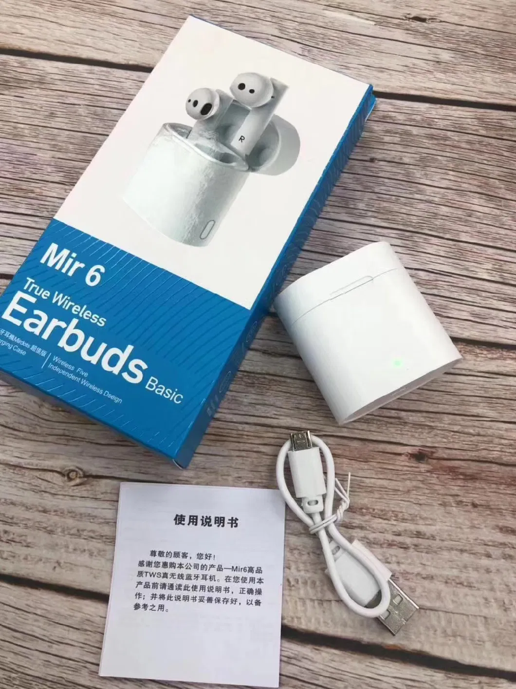 M6 Bluetooths Headsets Wireless Earbuds 5.0 Tws Earphone Noise Cancelling Mic for iPhone Xiaomi Earphone & Headphone