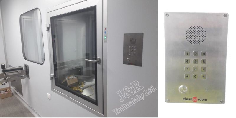 Flush Mounting VoIP Clean Room Emergency Telephone for Elevator