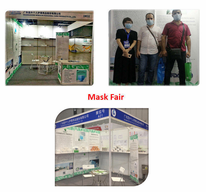 Disposable Protective Face Mask FFP2-Nr 5 Layers KN95 Bfe95% Filtering Half Mask in White