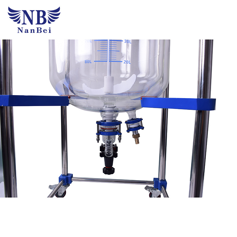 Chemical Continues Stirring Glass Jacketed Packed Bed Reactor