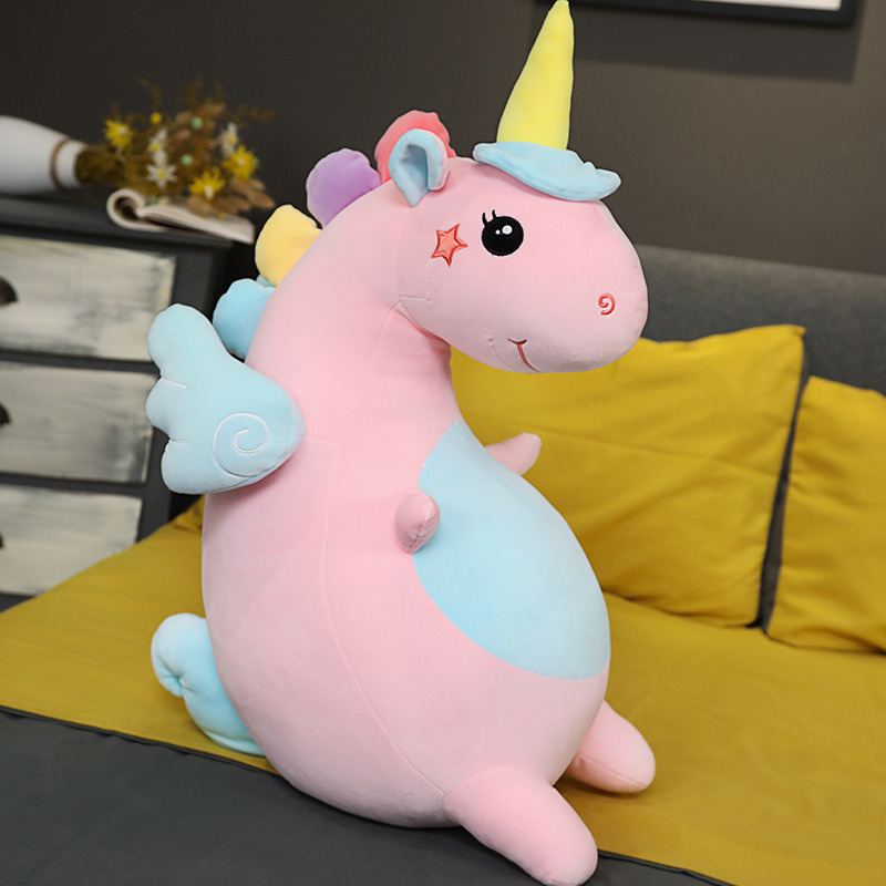 Lovely Sitting Chubby Soft Unicorn Toy New Design Plush Unicorn