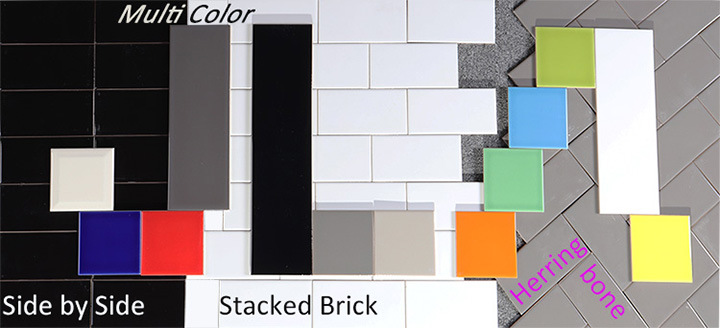Smoke Grey 4X16inch/10X40cm Gres Tile Skirting Tile Glossy Glazed Bathroom Ceramic Tile