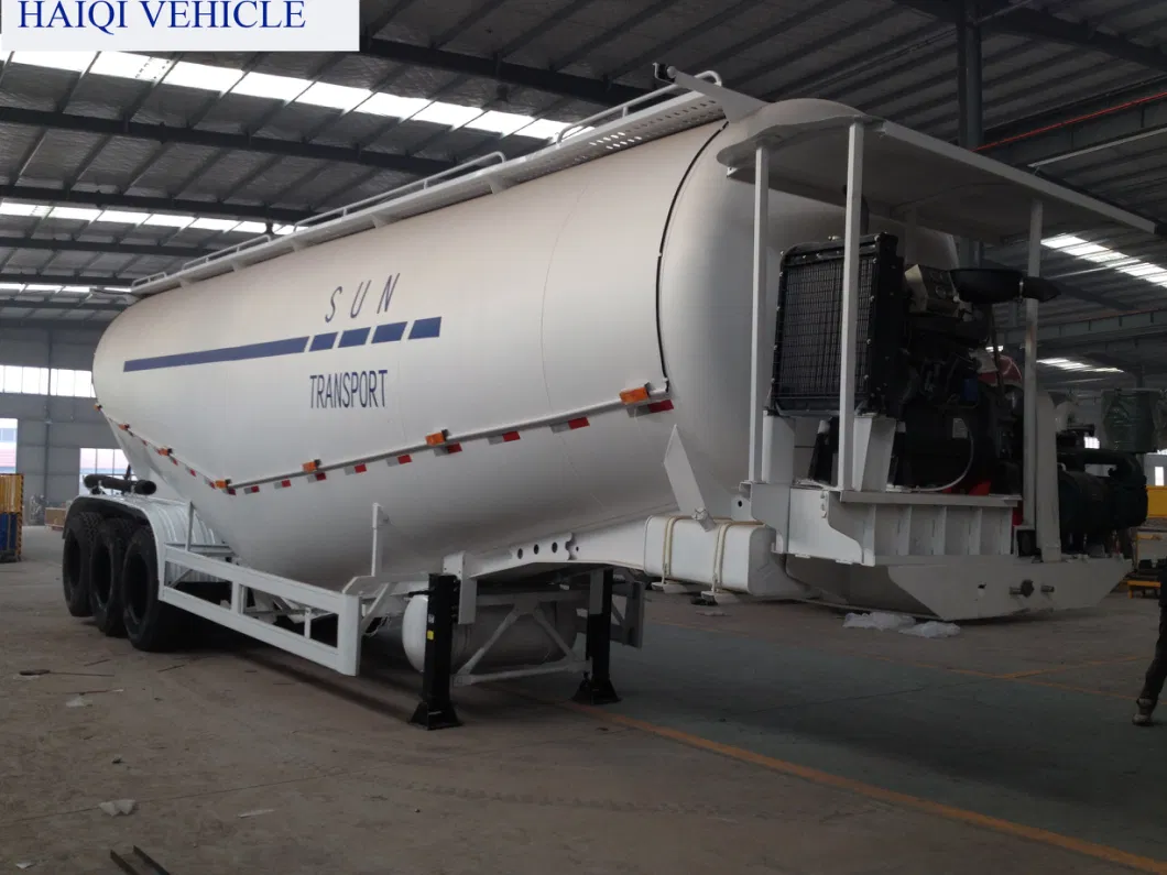 Good Quality 60 Ton 3 Axle Cement Tanker Truck Trailer for Bulk Lime Transport