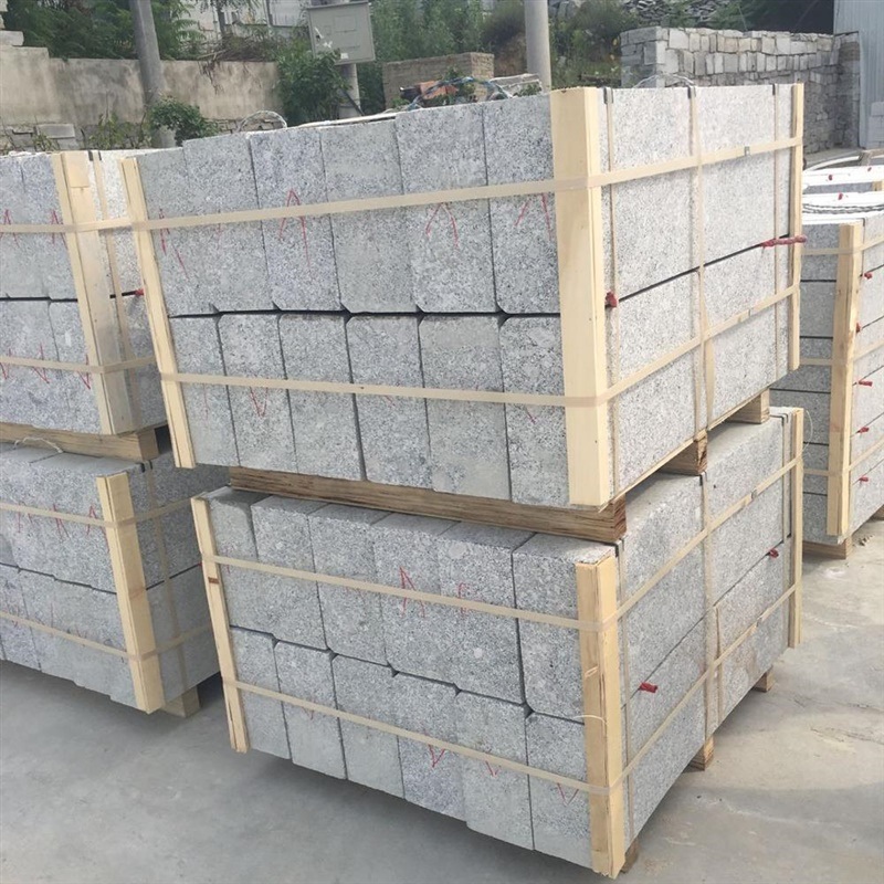 White Grey Chinese Natural Granite Pavers Kerb Road Stone Curbstone
