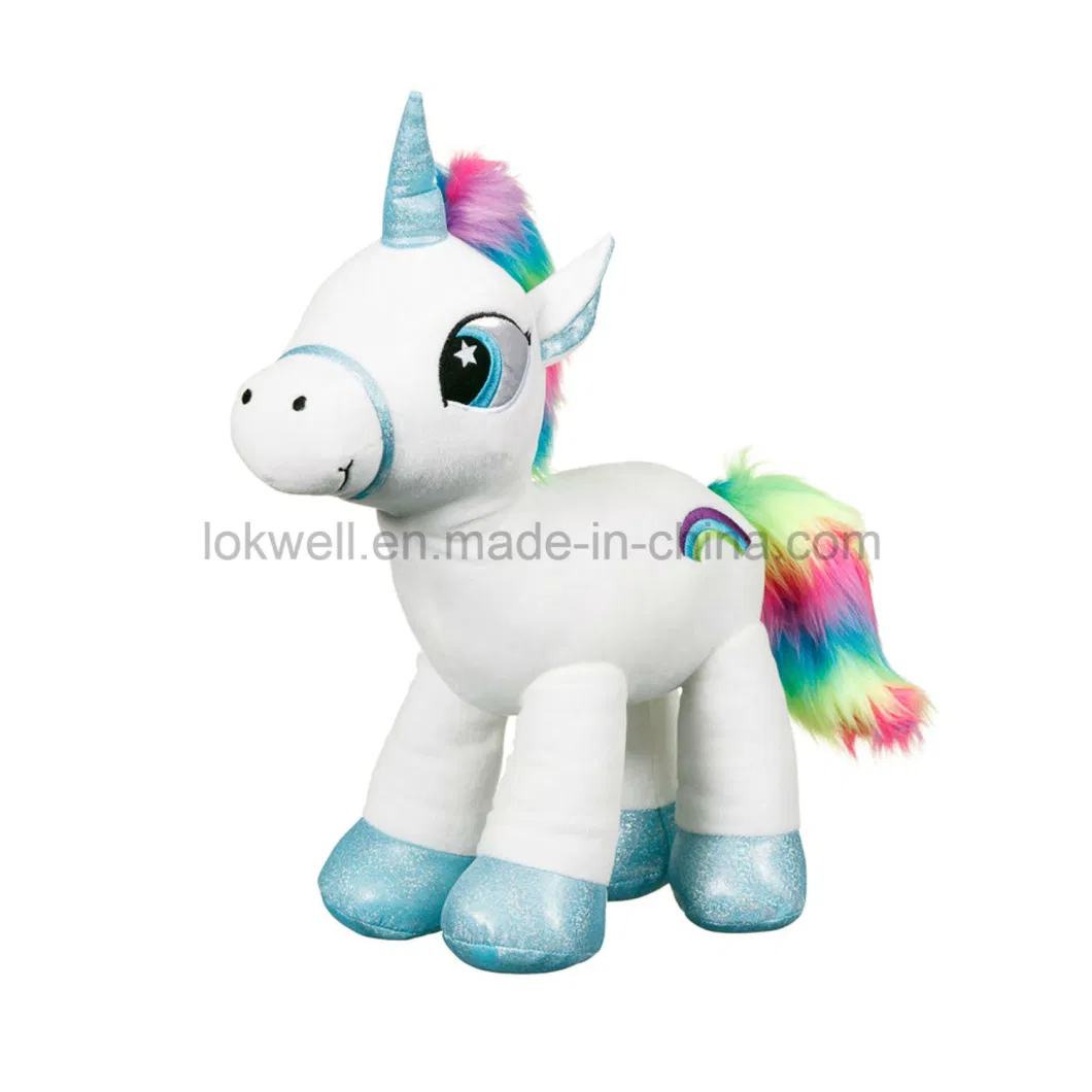 Stuffed Animal White Unicorn Plush Toy