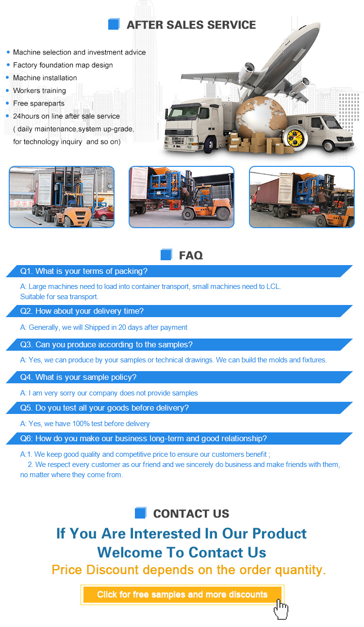 Qt4-18 Concrete Sand Cement Color Interlocking Paving Brick Machine