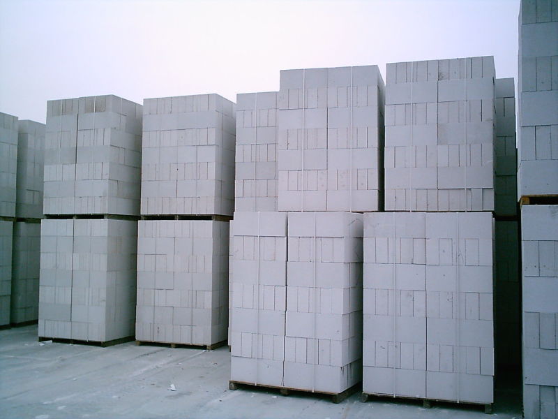 Greyish White AAC Brick AAC Wall Blocks Building Blocks 100mm