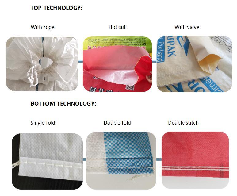 White Plastic PP Woven Bag Sack White with PE Liner