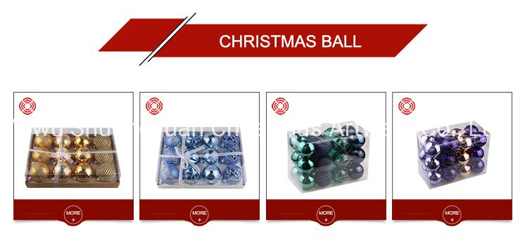 8cm New Style White Christmas Ball White Christmas Ornaments Balls Christmas Tree Ball