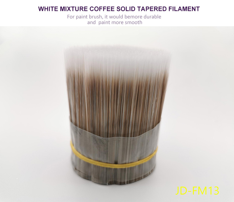 White Mixture Coffee Solid Tapered Filament for Paint Brush Filament Jdfm13
