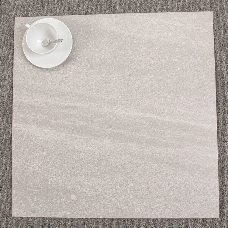 600X600 Rustic Tile White Colour DOT Cement Design R10 Anti-Slip